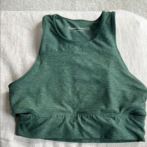 Outdoor Voices Original Green Crop Sports Bra